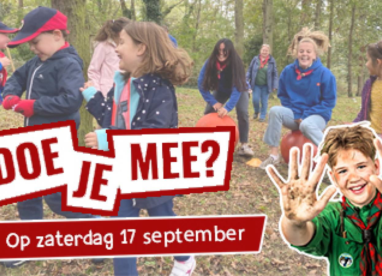 Scouting Doe-Mee-Dag op 17 september (Open Dag)